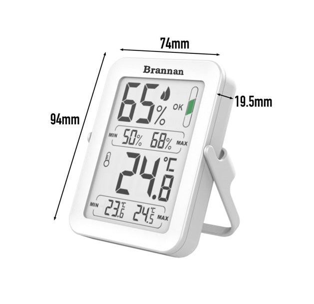 Digital Thermometer & Hygrometer with auto reset max min – Cheese and  Yoghurt Making