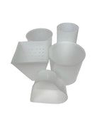 Soft cheese mould kit set of 5 moulds - Beakers, Cylinder, Heart & Pyramid Mould