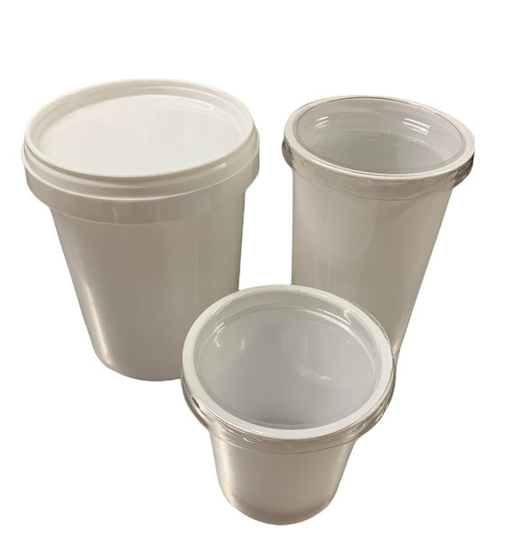 Produce Pots - plastic pots for yogurt & cheeses